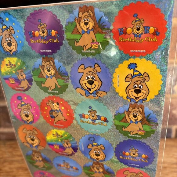 Yogi Bear Boo Boo’s Birthday Club Stickers 32 Stickers NEW - Picture 3 of 7